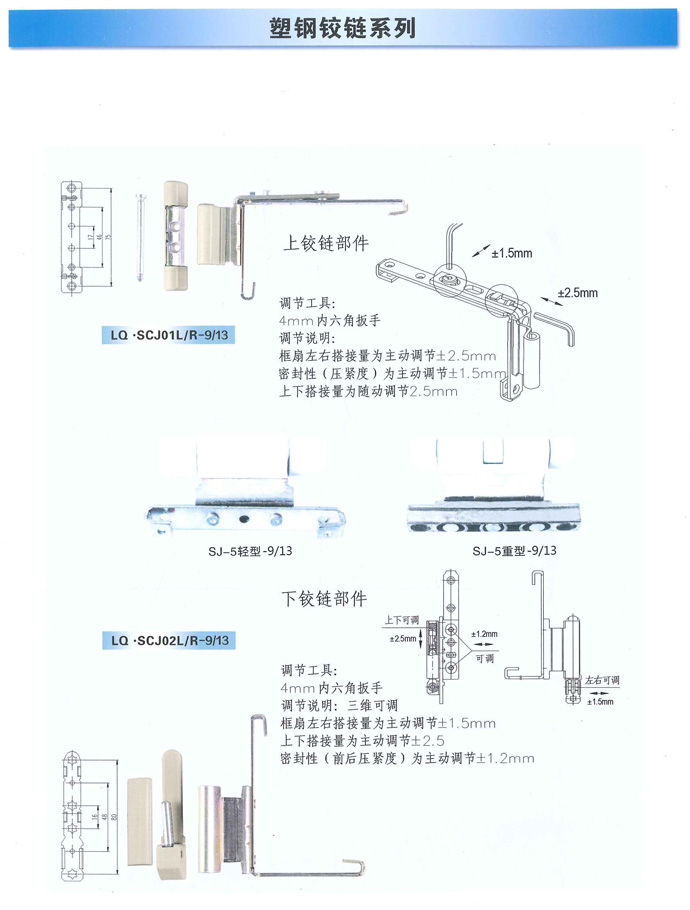 塑鋼鉸鏈系列